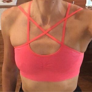 Sweaty Betty Pink Strappy Sports Bra